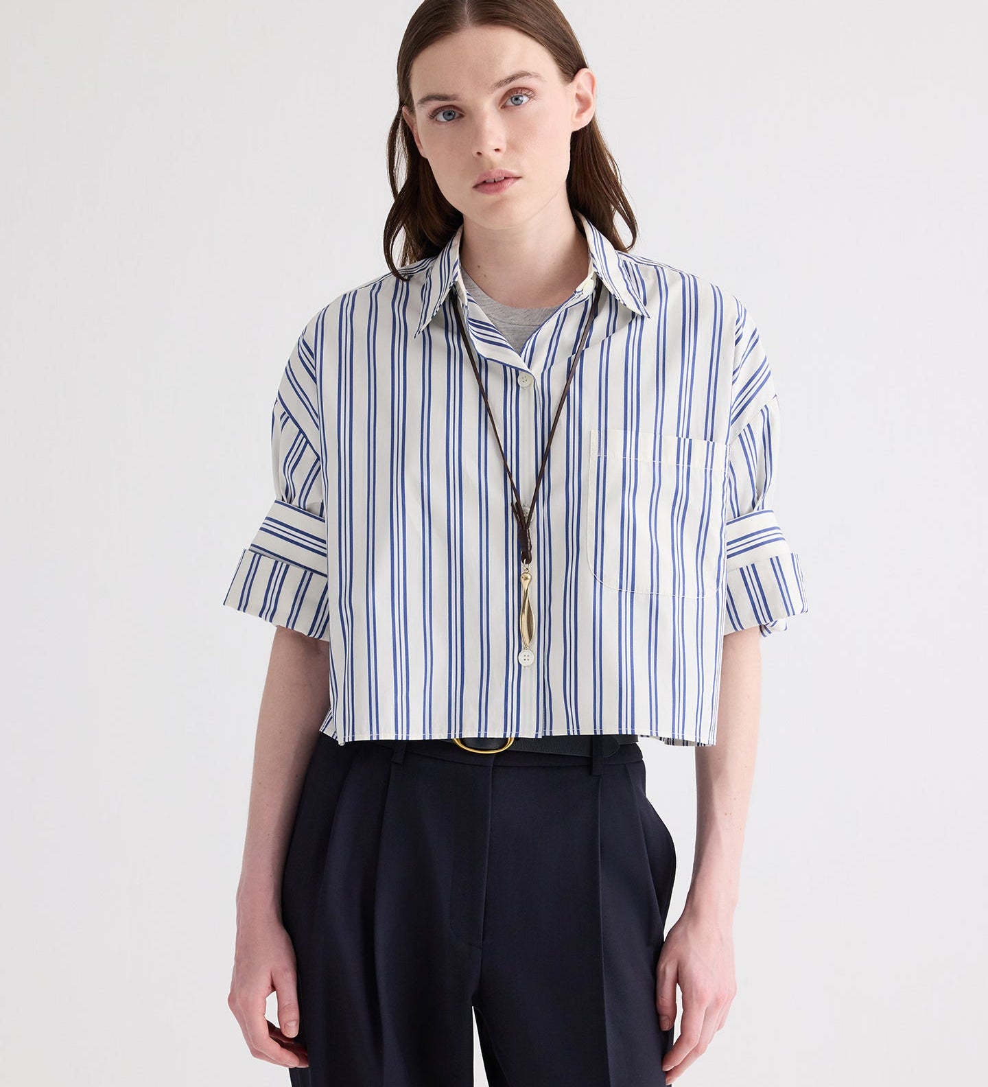 TWP - Next Ex Shirt in Mens Stripe on Superfine Poplin