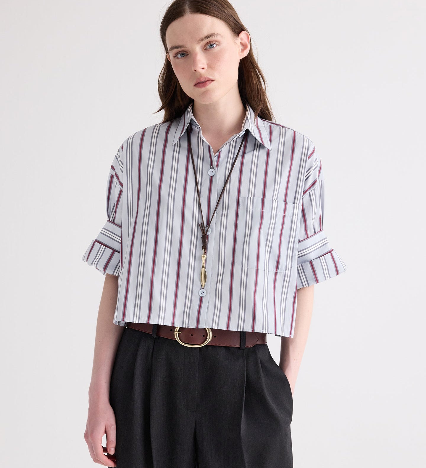 TWP - Next Ex Shirt in Striped Superfine Poplin
