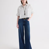 TWP - Next Ex Shirt in Mixed Hairline Stripe