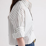 TWP - Next Ex Shirt in Mixed Hairline Stripe