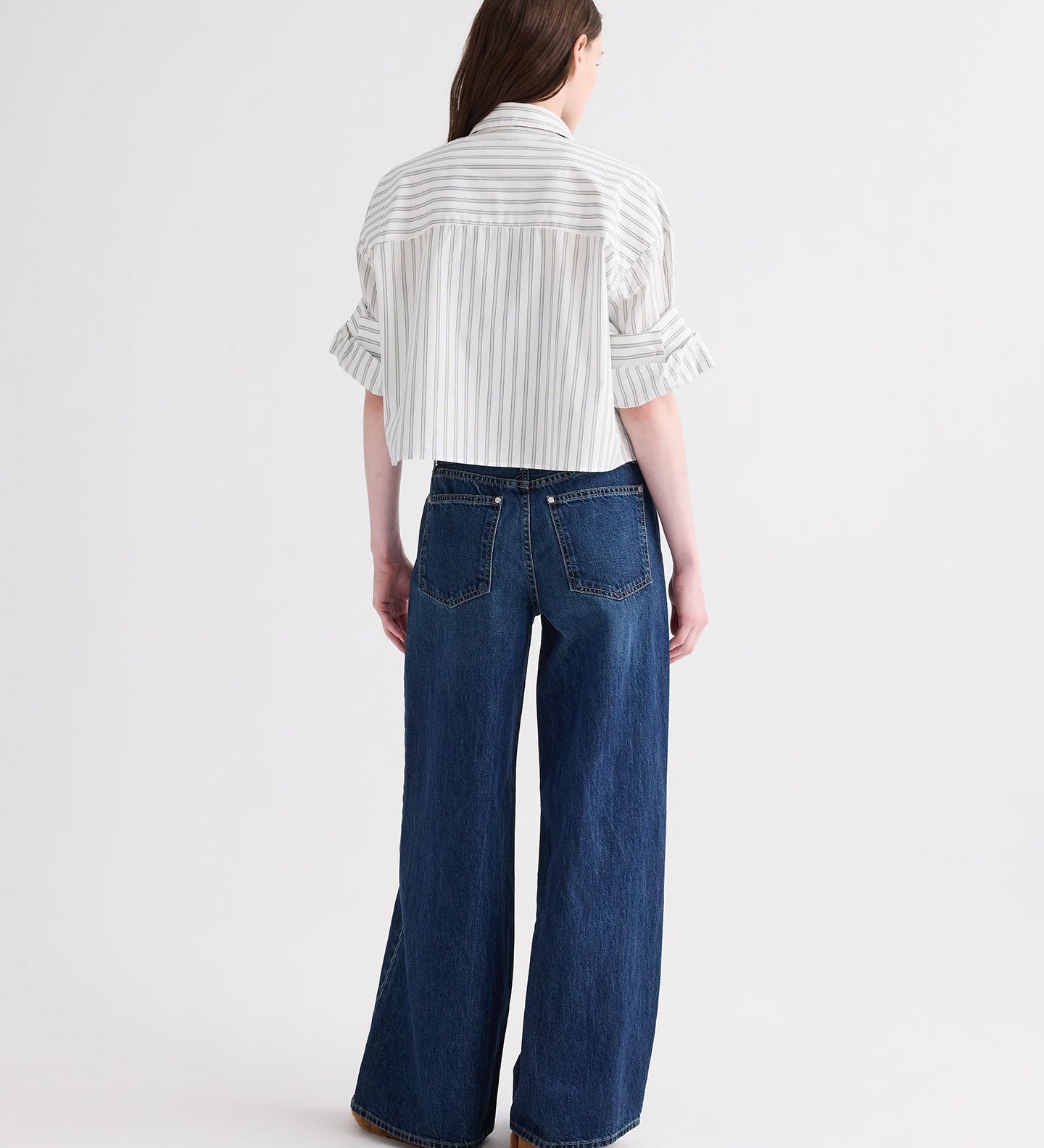 TWP - Next Ex Shirt in Mixed Hairline Stripe