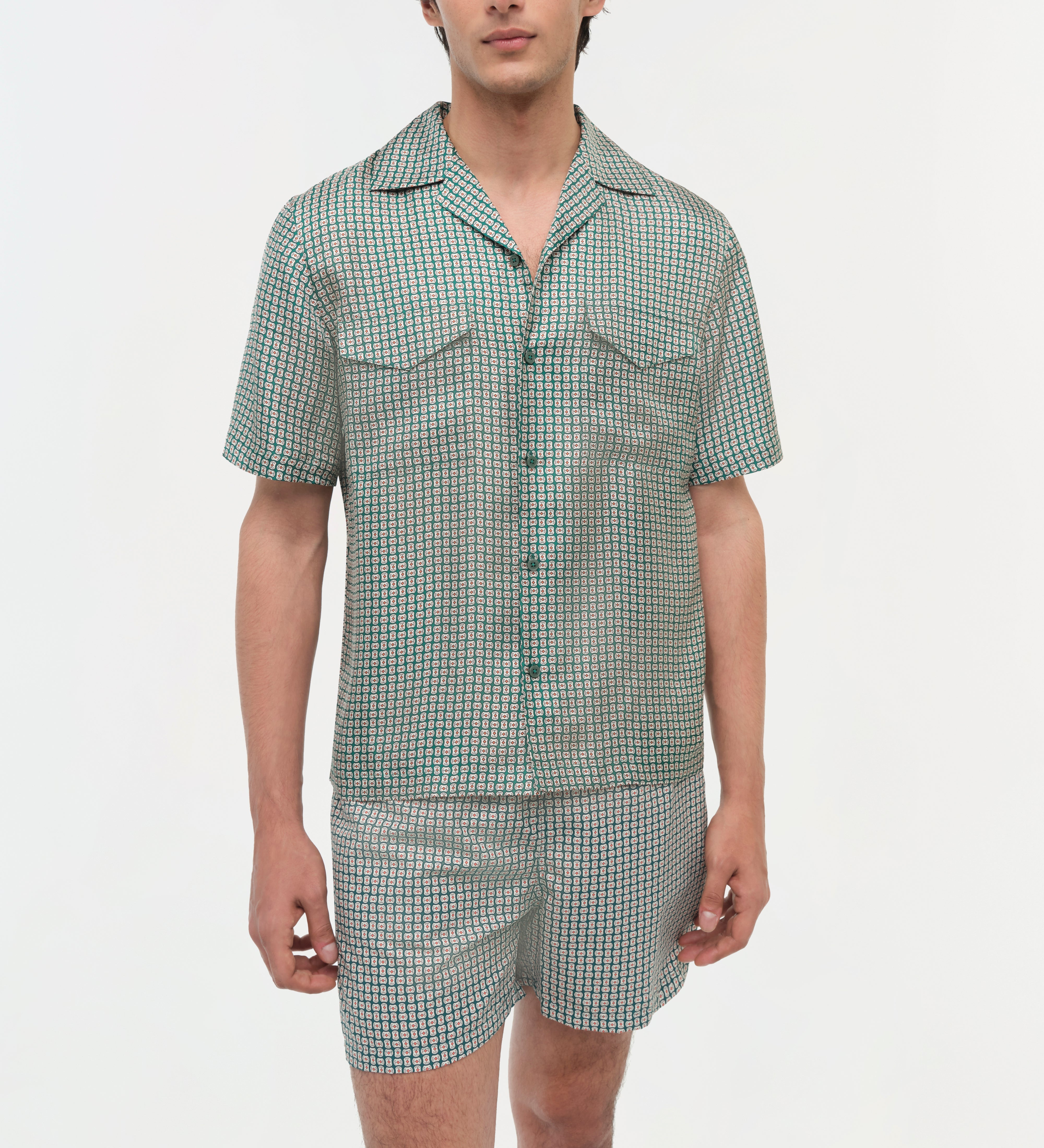 Simkhai - Clarke Silk Foulard Camp Shirt