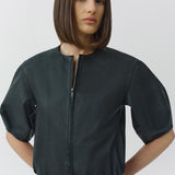 Simkhai - Austyn Short Sleeve Leather Jacket