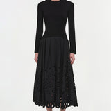 Simkhai - Daila Embroidered Knit Midi Dress