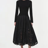 Simkhai - Daila Embroidered Knit Midi Dress