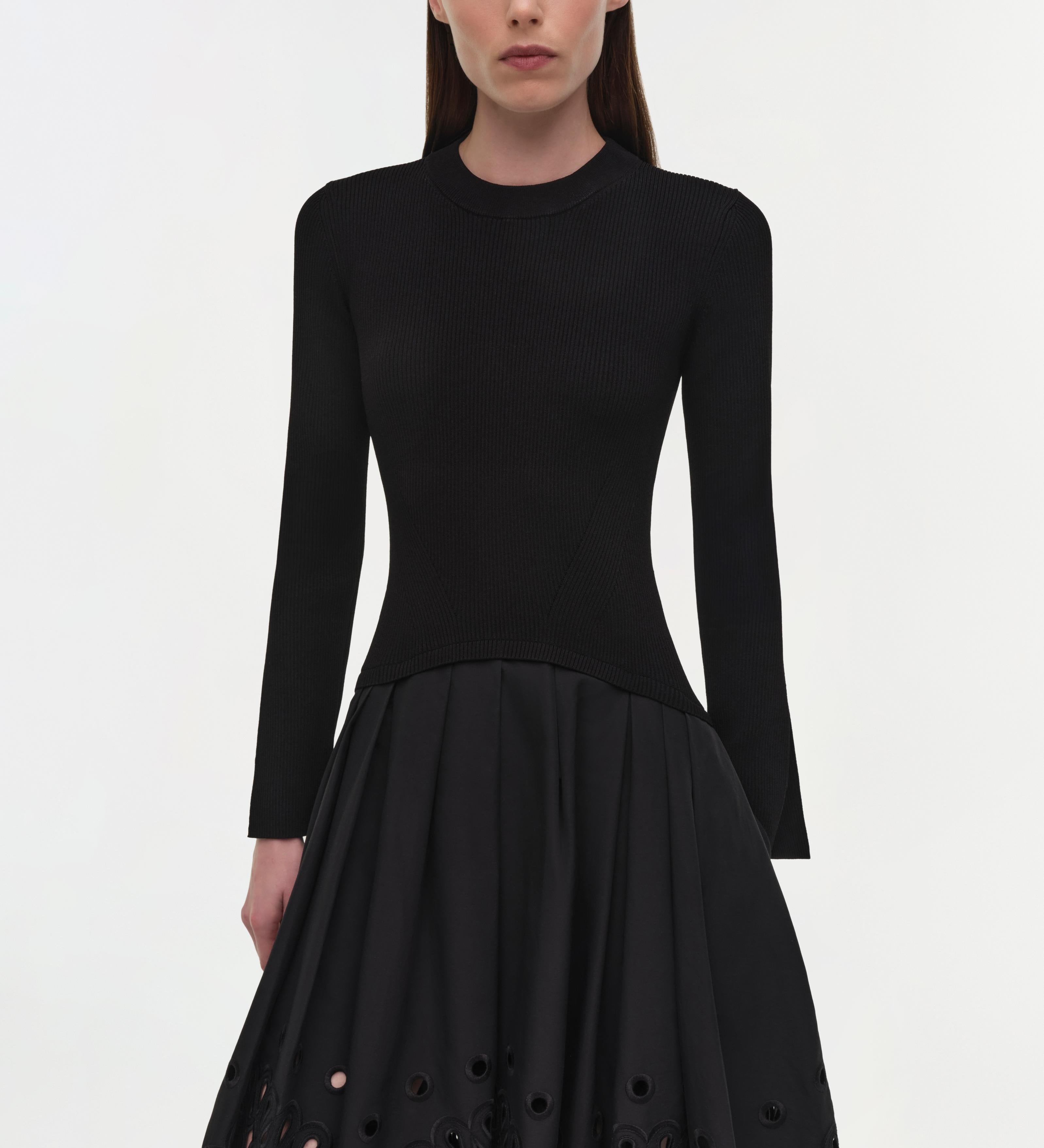 Simkhai - Daila Embroidered Knit Midi Dress