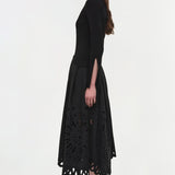 Simkhai - Daila Embroidered Knit Midi Dress