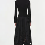 Simkhai - Daila Embroidered Knit Midi Dress