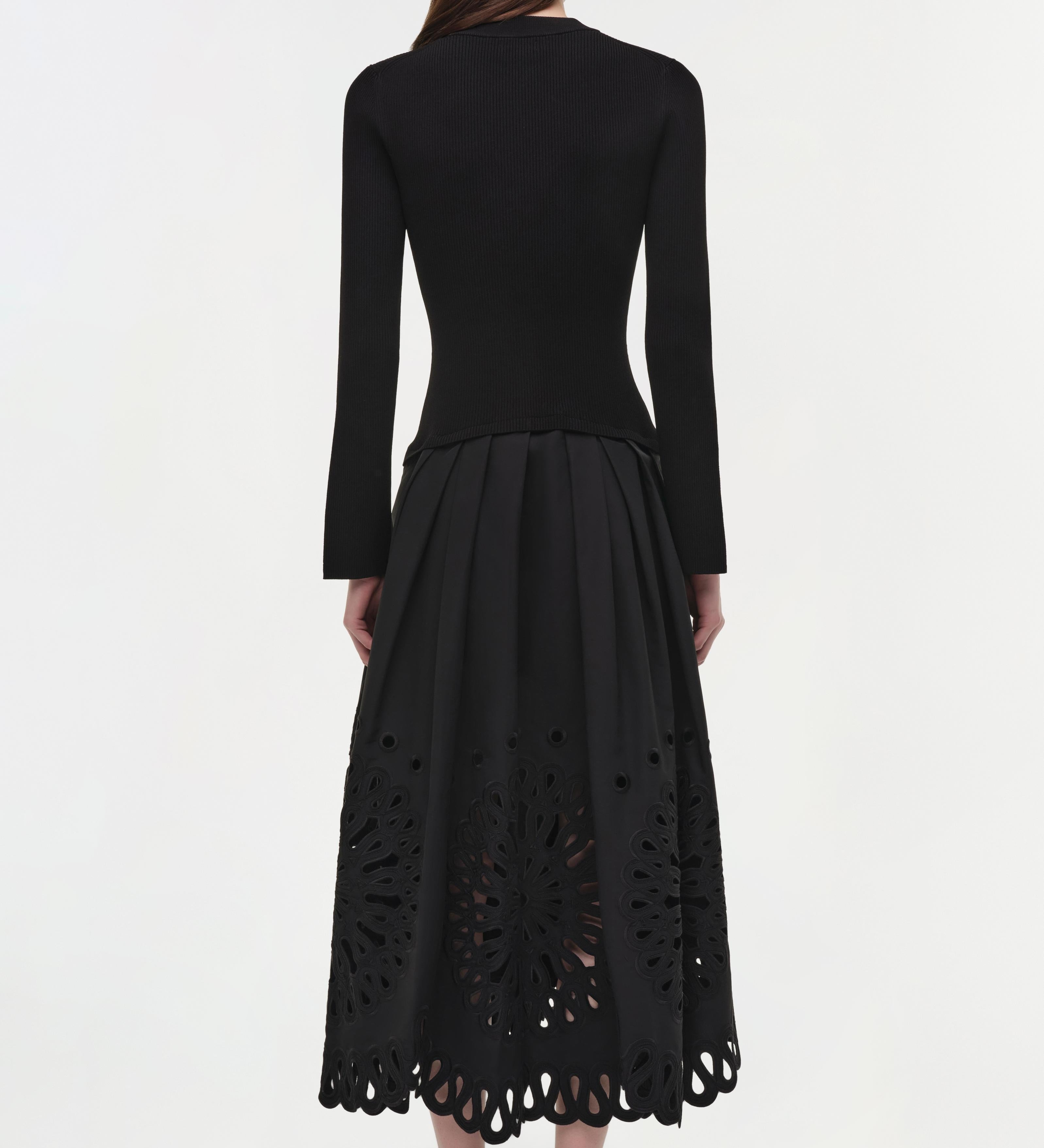 Simkhai - Daila Embroidered Knit Midi Dress