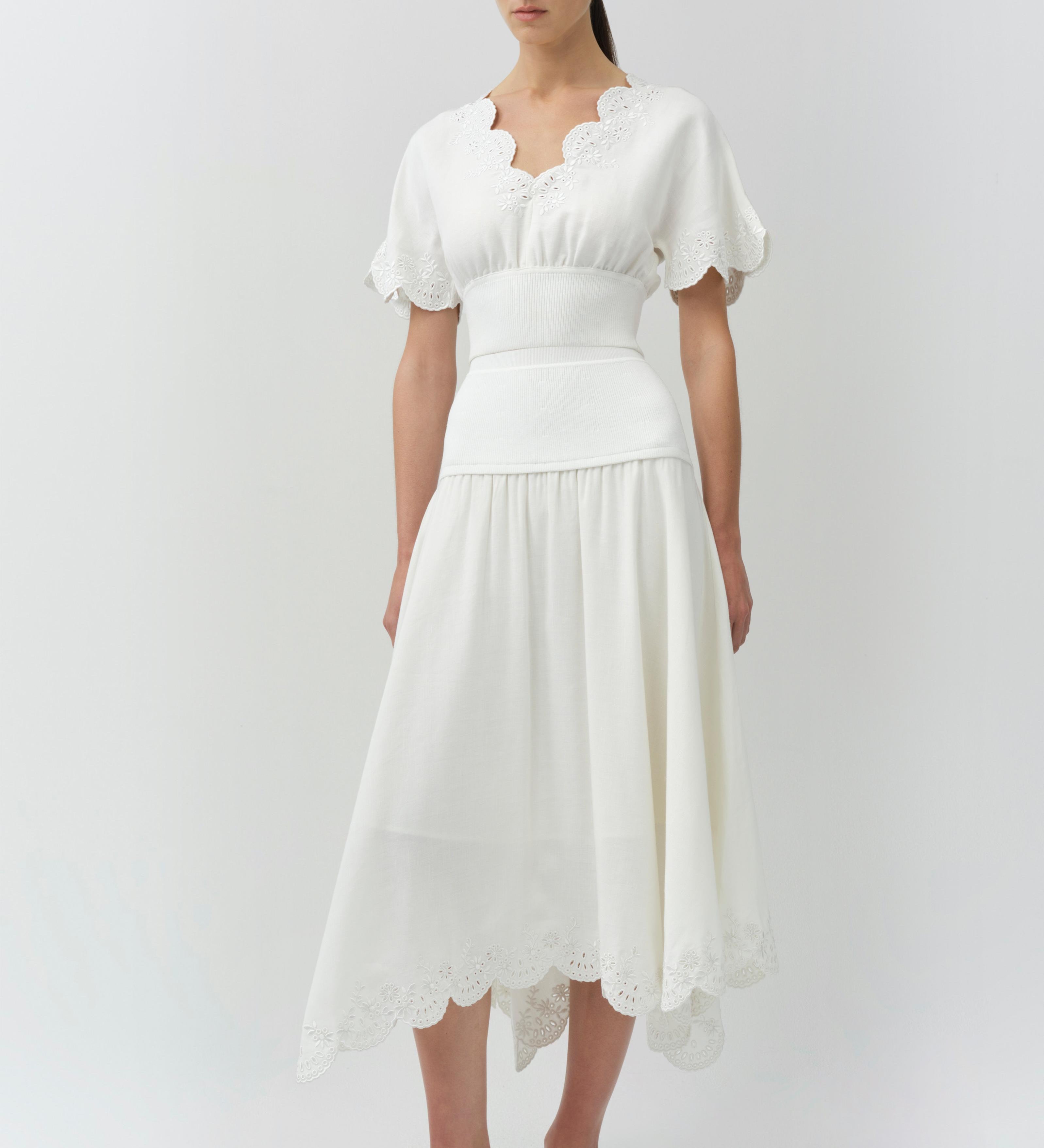 Simkhai - Delphina Embroidered Linen Knit Top