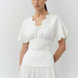 Simkhai - Delphina Embroidered Linen Knit Top