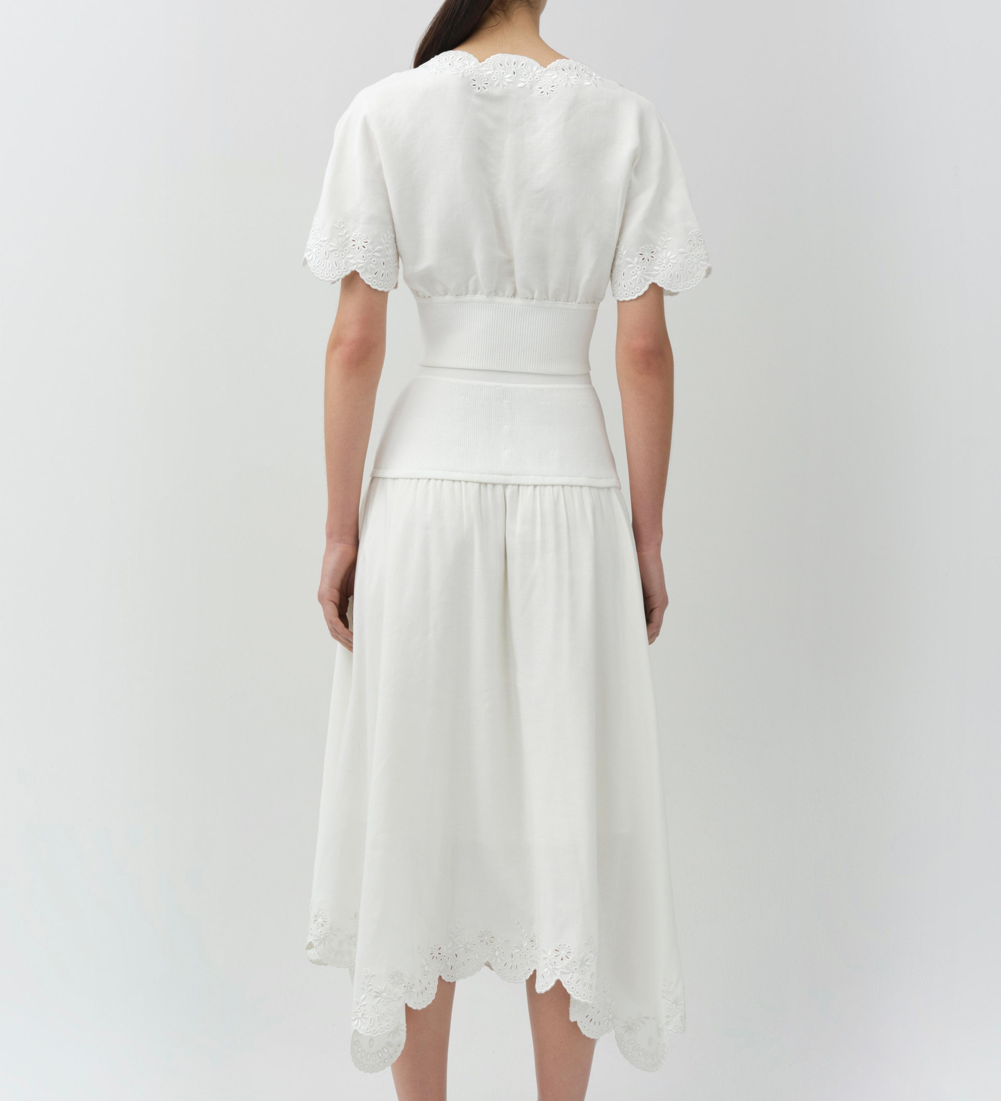 Simkhai - Haven Embroidered Linen Knit Skirt