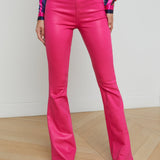 L'AGENCE - Marty Coated Flare Jean