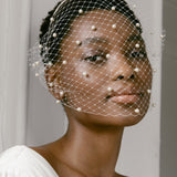 Jennifer Behr - Voilette Headband with Pearls -- Cream