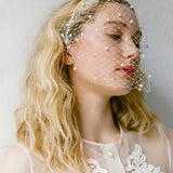 Jennifer Behr - Voilette Headband with Pearls -- Cream