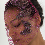 Jennifer Behr - Allegra Voilette -- Amethyst