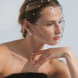 Jennifer Behr - Stella Voilette -- Black Crystal