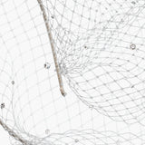 Jennifer Behr - Voilette Headband with Scattered Crystals -- Cream