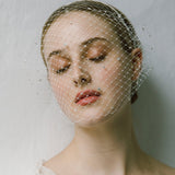 Jennifer Behr - Voilette Headband with Scattered Crystals -- Cream