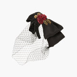 Jennifer Behr - Almira Voilette Headband -- Black