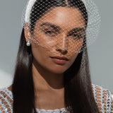 Jennifer Behr - Tori Voilette Headband -- Cream