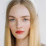 Jennifer Behr - Tori Voilette Headband -- Cream