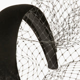 Jennifer Behr - Kate Voilette Headband in Velvet -- Black