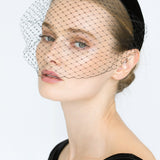 Jennifer Behr - Kate Voilette Headband in Velvet -- Black