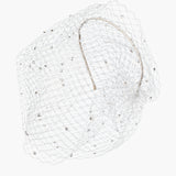 Jennifer Behr - Crystal Beehive Voilette -- Cream