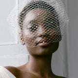 Jennifer Behr - Crystal Beehive Voilette -- Cream