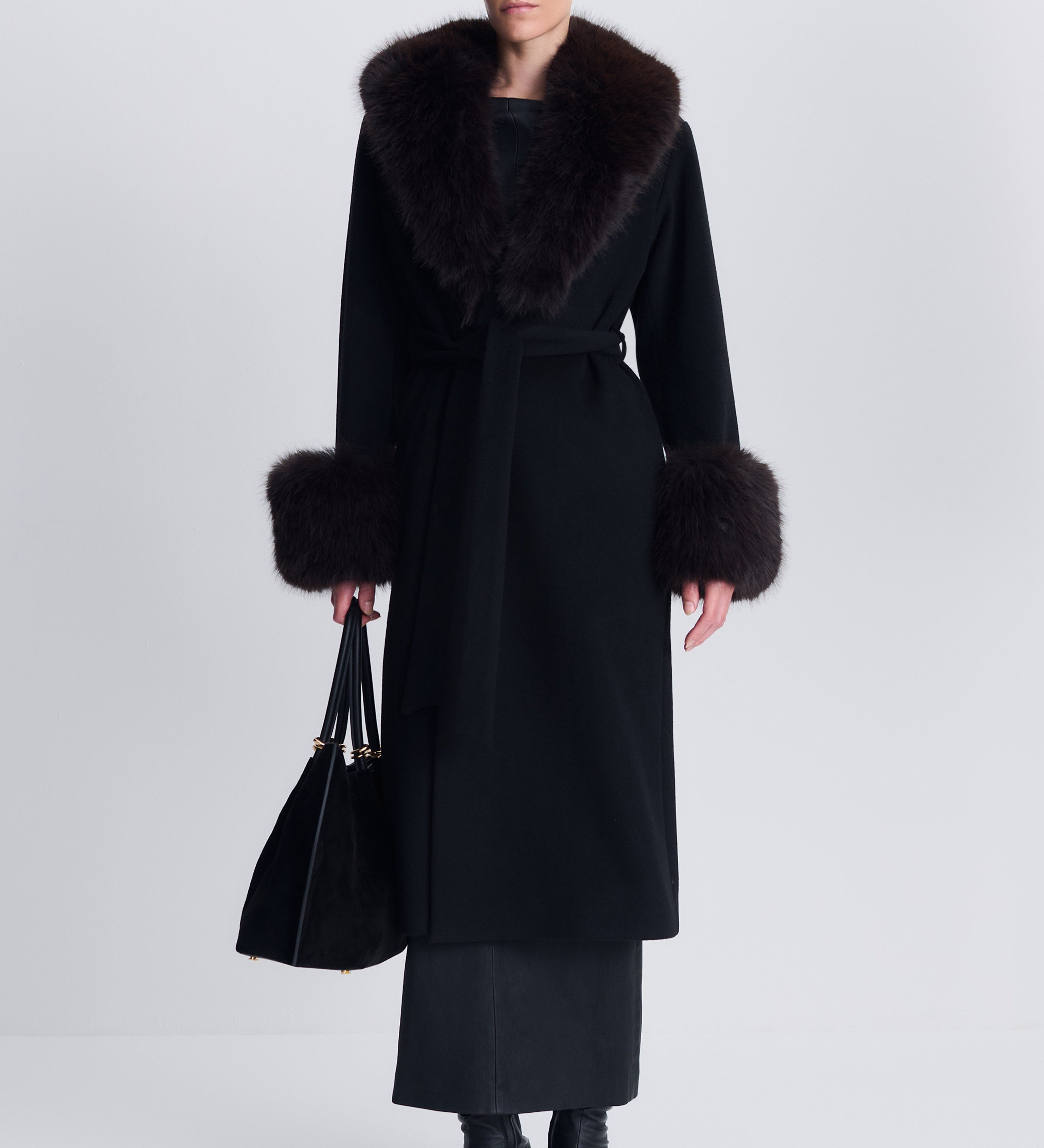 Simkhai - Kinsley Faux Fur Wool Coat