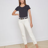 L'AGENCE - Cory Cotton Scoopneck Tee
