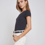 L'AGENCE - Cory Cotton Scoopneck Tee