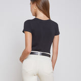 L'AGENCE - Cory Cotton Scoopneck Tee