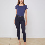 L'AGENCE - Cory Cotton Scoopneck Tee