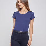 L'AGENCE - Cory Cotton Scoopneck Tee