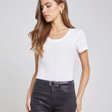 L'AGENCE - Cory Cotton Scoopneck Tee