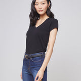 L'AGENCE - Becca Cotton V-Neck Tee