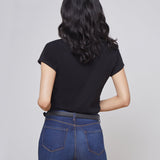 L'AGENCE - Becca Cotton V-Neck Tee