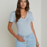 L'AGENCE - Becca Cotton V-Neck Tee