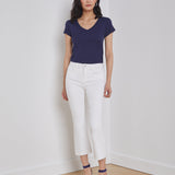 L'AGENCE - Becca Cotton V-Neck Tee