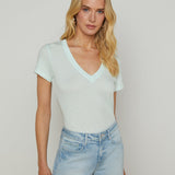 L'AGENCE - Becca Cotton V-Neck Tee