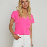 L'AGENCE - Becca Cotton V-Neck Tee