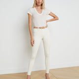 L'AGENCE - Becca Cotton V - Neck Tee