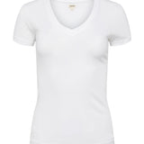 L'AGENCE - Becca Cotton V-Neck Tee