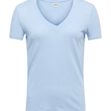 L'AGENCE - Becca Cotton V-Neck Tee