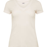 L'AGENCE - Becca Cotton V - Neck Tee