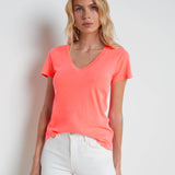 L'AGENCE - Becca Cotton V-Neck Tee
