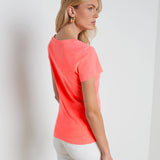 L'AGENCE - Becca Cotton V-Neck Tee