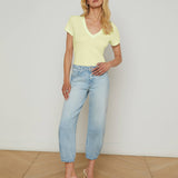 L'AGENCE - Becca Cotton V-Neck Tee